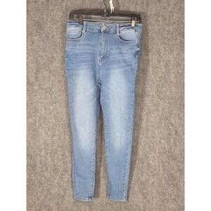 Wax Jean Collection‎ Womens Blue Denim High Rise Skinny Jeans Size 9 Casual Fit